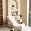 4-Segment Adjustable Chair For Bedroom, Soft Sponge, White Reclining Watching Tv, Back, Space Saving