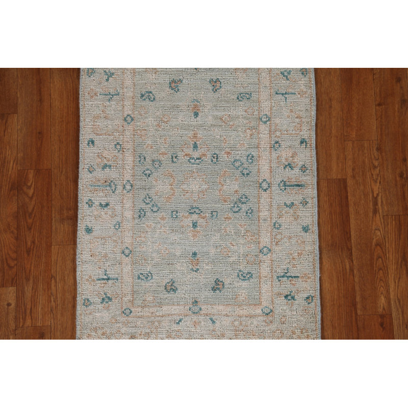 Tapis unique en laine gris 1 pi 11 po x 3 pi New Age