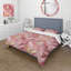 Ensemble de housse de couette chevron rose doré Glam X - Mid-Century-109173225