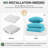 14-pcs 4" Thick Patio Cushion Covers – Water-resistant Replacements For 6-seat Sectional Sofa-539872523