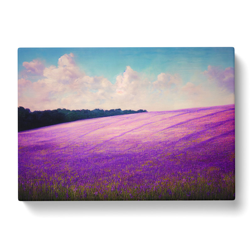 Dynamic Bluebell Field - Wrapped Canvas, 50cm H x 76cm W x 3cm D
