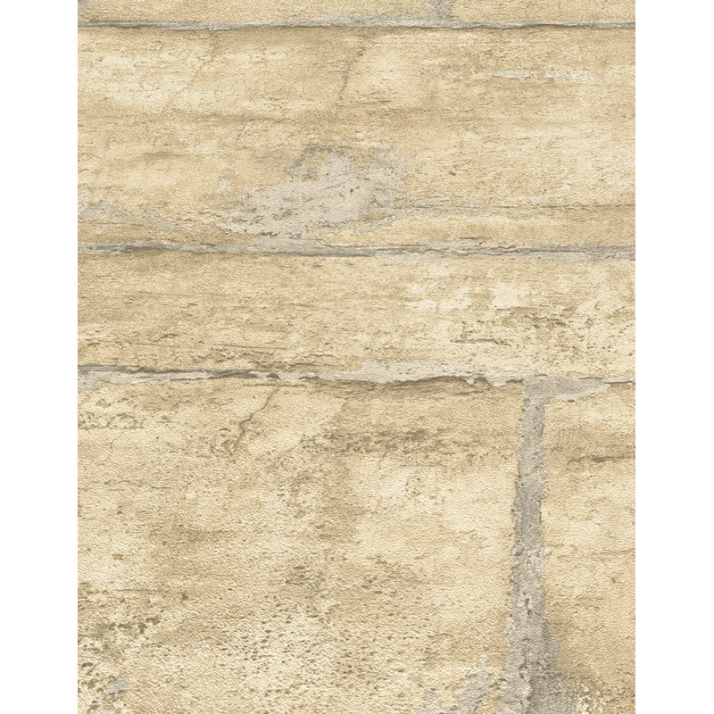 Rouleau de papier peint texturé L 33 pi x l 21 po, Beige / mat