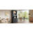 83.4"Tall Bookshelf With LED Lighting,  Bookcase With Sliding Doors And Open Shelves,Storage Bookshelf-1233661898