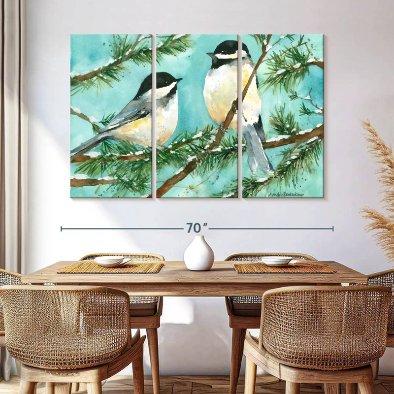 Chickadee Chat, 42" H x 65" W