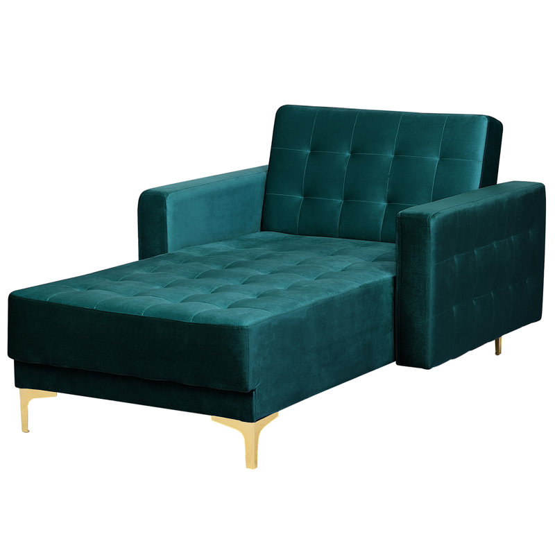 Cherry Chaise Lounge, Emerald Green