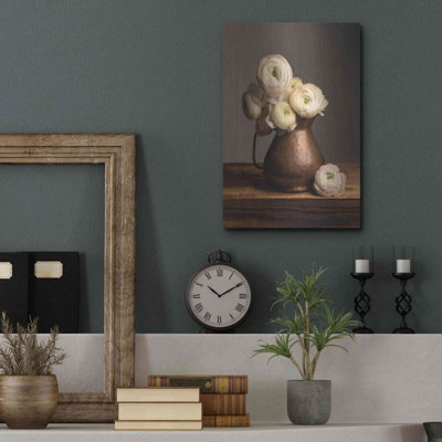 Winston Porter «Pitcher Perfect Petals» par Leah McLean, art mural en métal