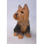 Statue yorkshire terrier assis