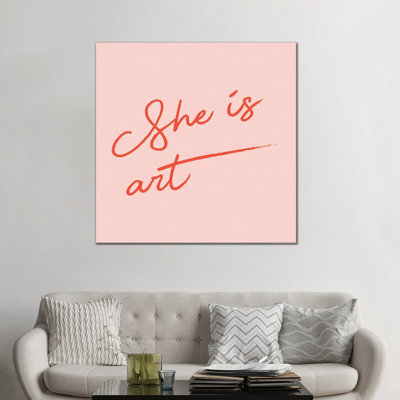 " She Is Art Pink "