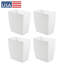 Ensemble de 4 petites poubelles de salle de bain rectangulaires iDesign-108647969