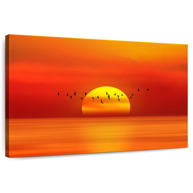 Lever de soleil sur la plage d'Alvord, H 30 po x l 45 po
