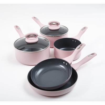 17 Stories Amatallah 5 Piece Aluminium Non Stick Cookware Set