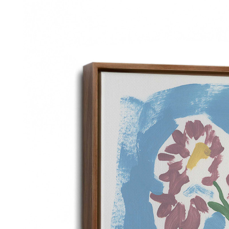 «Gestural Floral Tableic I» par June Erica Vess, reproduction d'art, H 36 po x l 24 po, Brown