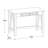 Alperen Writing Desk with Power Outlet