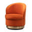 Chaise pivotante en velours Wania, orange-106775454