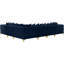 138" Wide Velvet Reversible Modular Corner Sectional-82749519