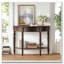 Console demi-lune avec tiroir et tablette-1760925158
