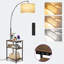 Lampe de table carrée à plateau carré avec ampoule DEL 9 W et tête de lampe à angles multiples-131275895