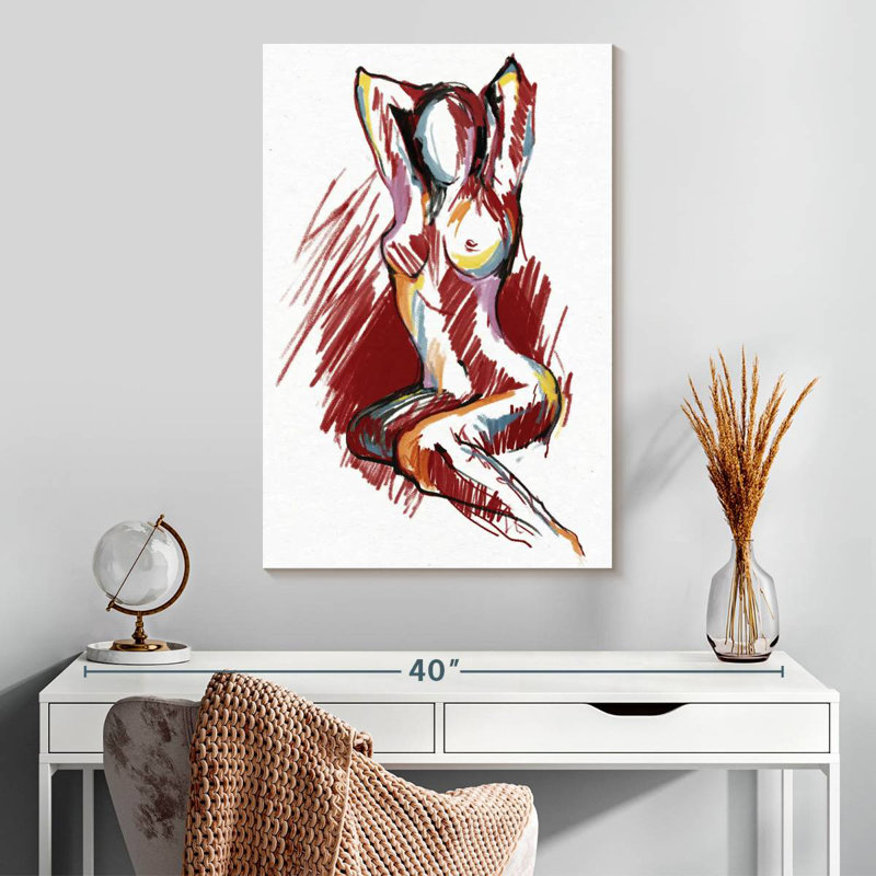 Leisha Bare Beauty, 30" H x 20" W