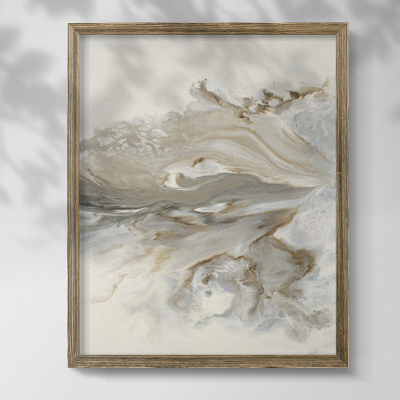 Beaucoup de couches II, Toile avec cadre noyer, Non, Aucune couleur de tapis