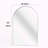 20x30 Inch Metal Framed Arched Bathrrom Mirror for Wall