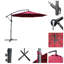 Grand parasol suspendu en porte-à-faux 10 'de style marché pour table de balcon d'extérieur-1775346823