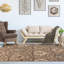 Tapis beige floral 8 pi x 10 pi ivoire