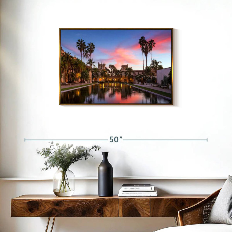 Casa De Balboa, Cadre flottant doré, 31 po x 21 po