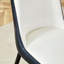 Chaises de salle à manger modernes, équipées de coussins de dossier en similicuir et de pieds en métal noir, idéales pour les restaurants, les cuisines et les chambres à coucher. Ensemble de 8 pièces (noir + similicuir)-1951472295-1949731305-1949731284