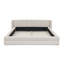 Structure de lit tapissier grand format avec tissu épais, lit plateforme grand format en chenille avec tête de lit et structure solide-1164970613