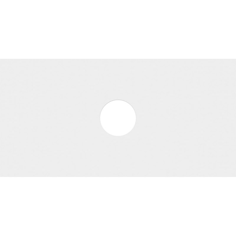 26"W x 13"H x 4"ID x 9"C x 1"P Rectangle Architectural Grade PVC Contemporary Ceiling Medallion, 13" H x 26" W x 1" D