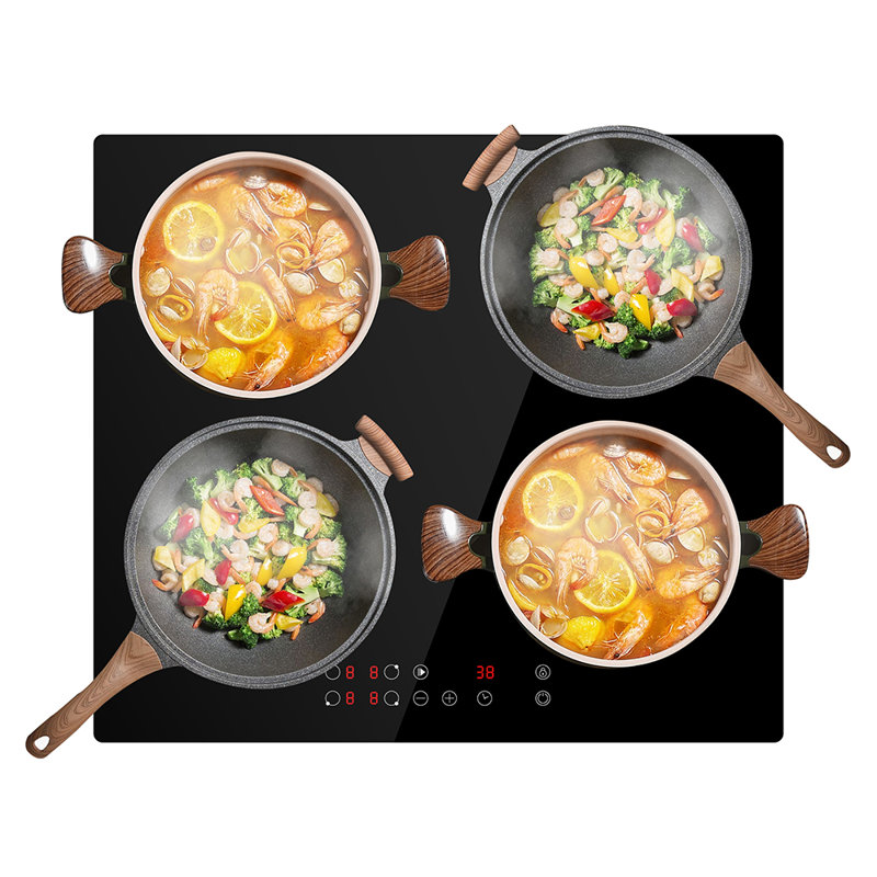 7000W Built-in Touch Control Electric Induction Ceramic Hob 4 Zone Cooker
