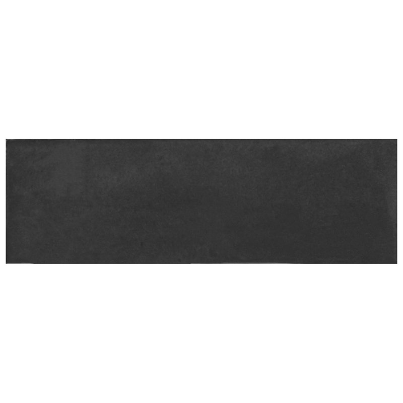 Coco 2" x 6" Porcelain Brick Look Subway Wall & Floor Tile, Black Hat