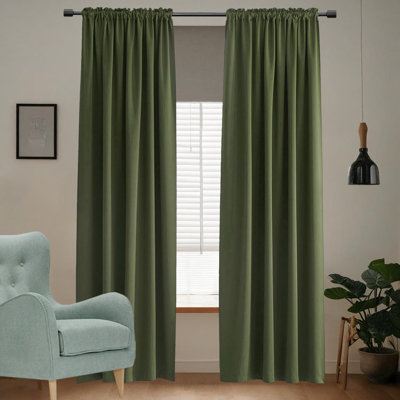 Room Darkening Curtains,2 Panels Set