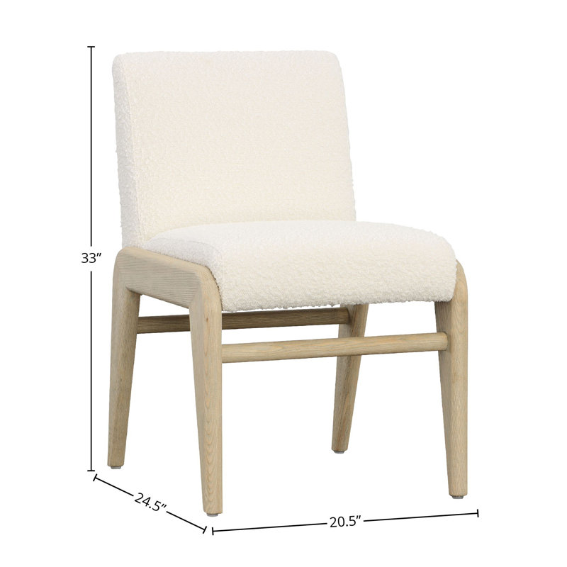 Frazer Upholstered Dining Chair, Cream