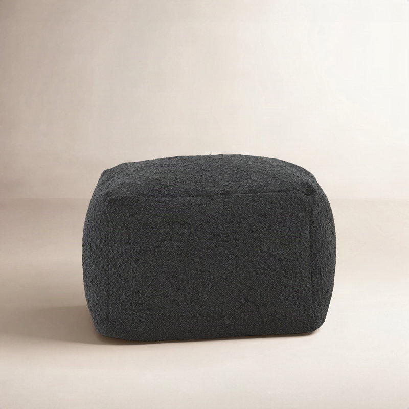 Pouf Inaki, Bouclé noir