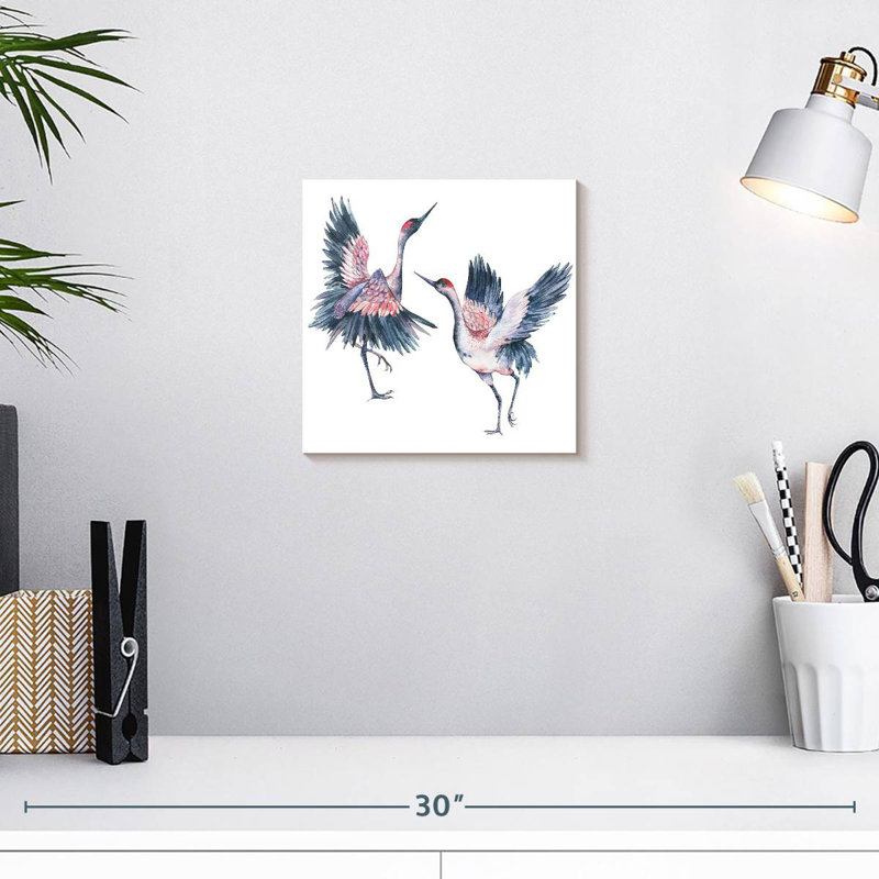 Crowle Crowned Cranes, 10" H x 10" W
