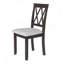 Ensemble de 2 chaises de salle à manger avec dossier croisé-204429287