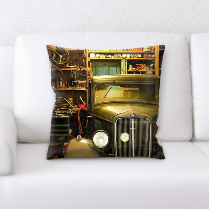 Microsuede Reversible Throw Pillow