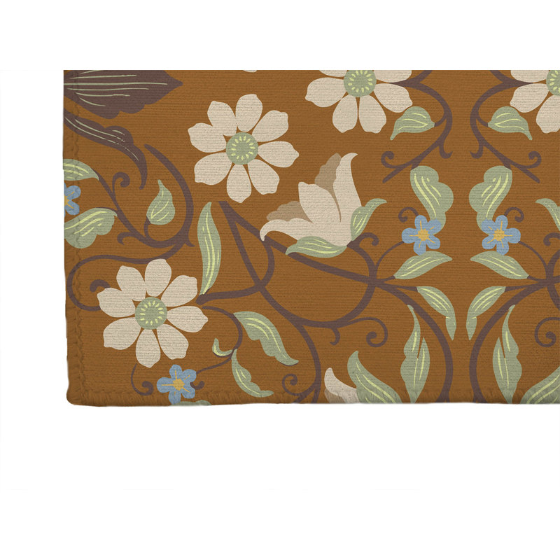 Millie Soft Step Outdoor Area Rug, Runner 8' x 2', Brown