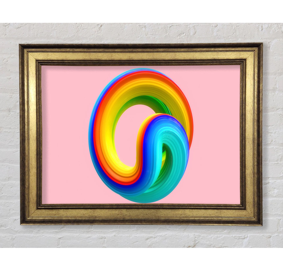 The Rainbow Swirl Paste - Einzelner Bilderrahmen Kunstdrucke