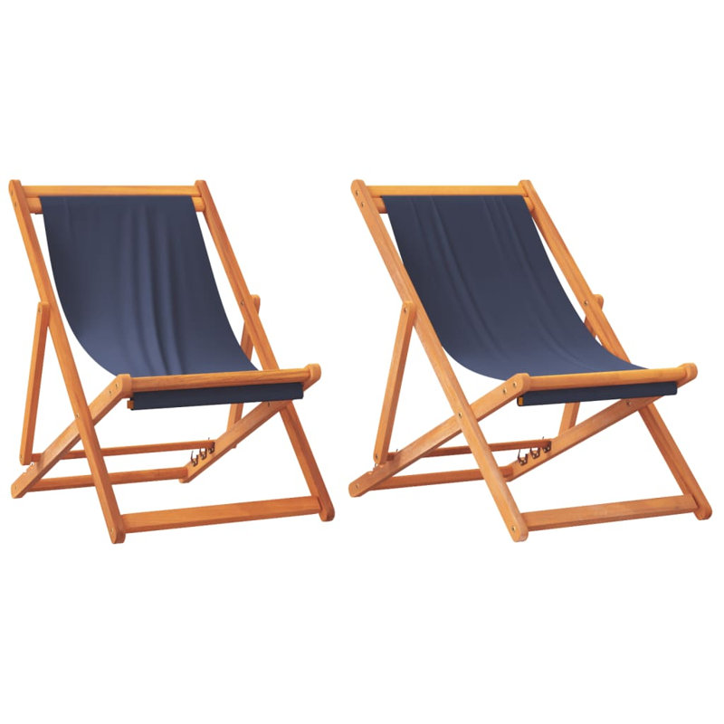 Anasia Folding Deck Chair, Blue