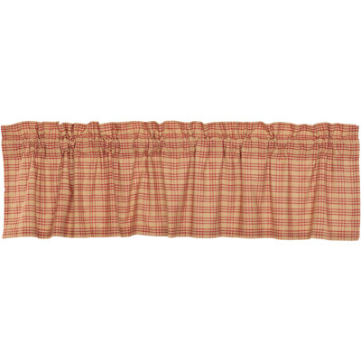 Sawyer Mill Cotton Plaid Tailored Window Valance