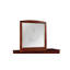 Commode double en bois massif à 6 tiroirs avec miroir Agnew-1304834182