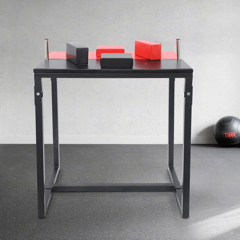Table de bras de fer pliable, Rouge / Noir