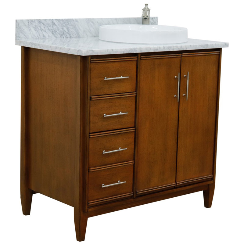 Ensemble de meuble-lavabo simple 37 po, Gris clair