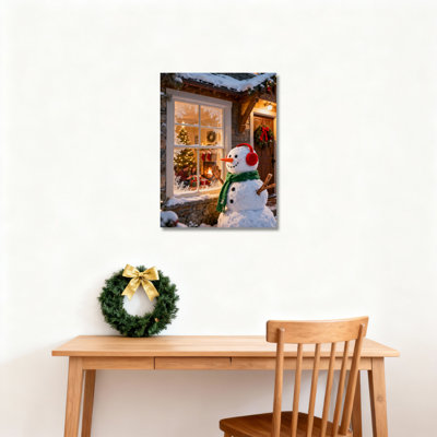 Art mural sur toile Snowman House