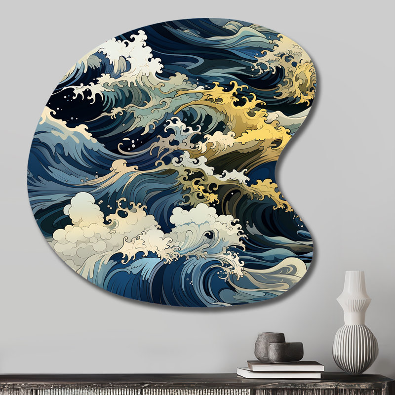 Piercy - Décoration murale irrégulière en métal Coastal Drop, H 27 po x l 27 po