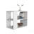 Rio Verde Side Table In Melamine With Open Storage, White, Table-747001669