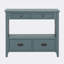 Console Tevrat Vintage | 4 tiroirs et tablette ouverte | Bois de pin massif et panneau de fibres à densité moyenne | Style classique avec rangement spacieux | Table de salon / canapé d'entrée-567610206-567610193
