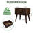 Vintage Wood Bedside Table With Drawer-1962821547